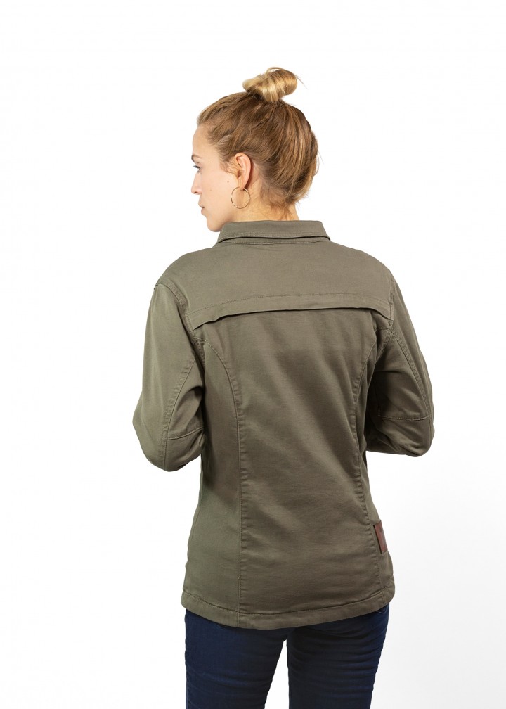 John Doe DAMEN MOTOSHIRT Aramid Olive – Bild 3