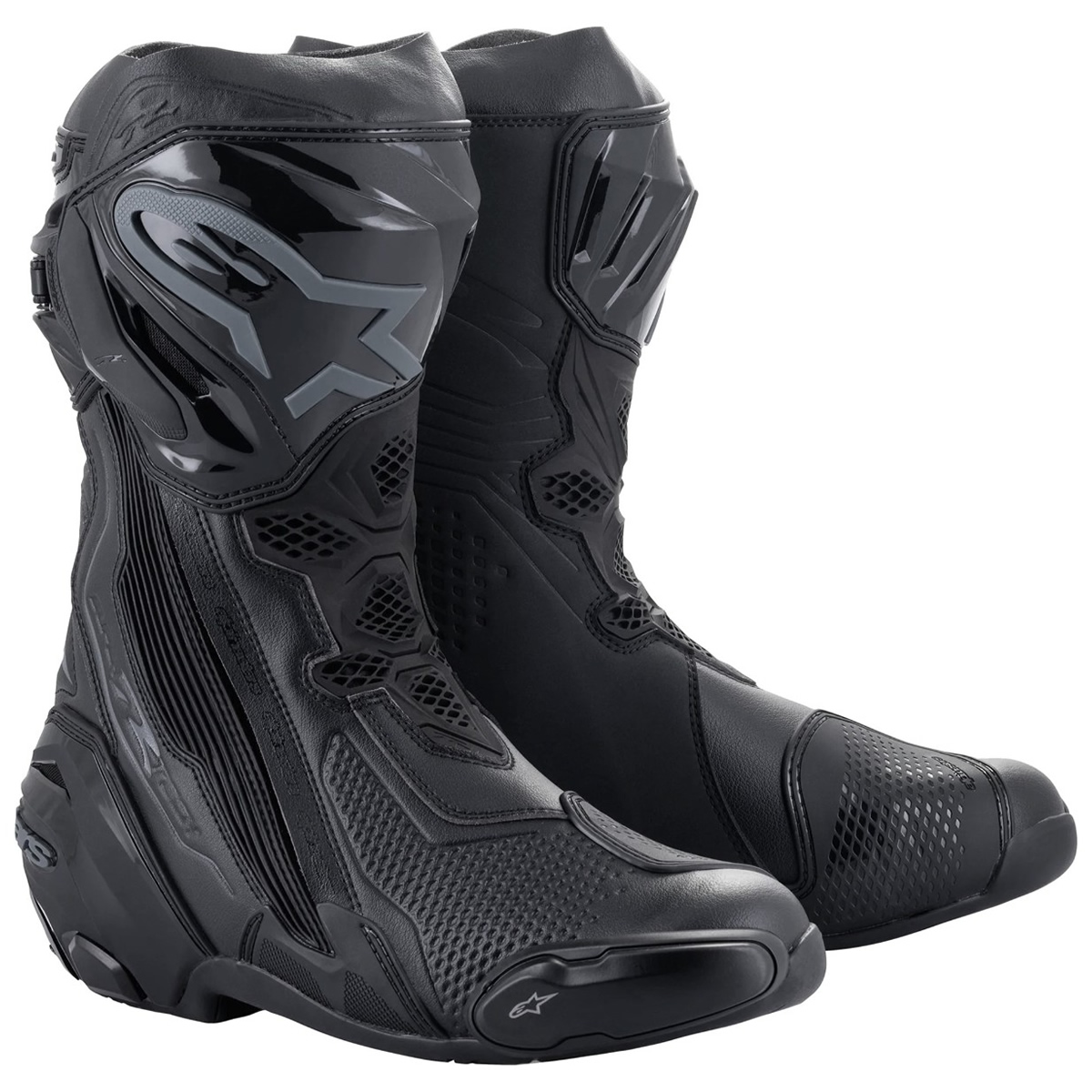 Alpinestars Supertech R (2021) Racingstiefel Schwarz-Schwarz