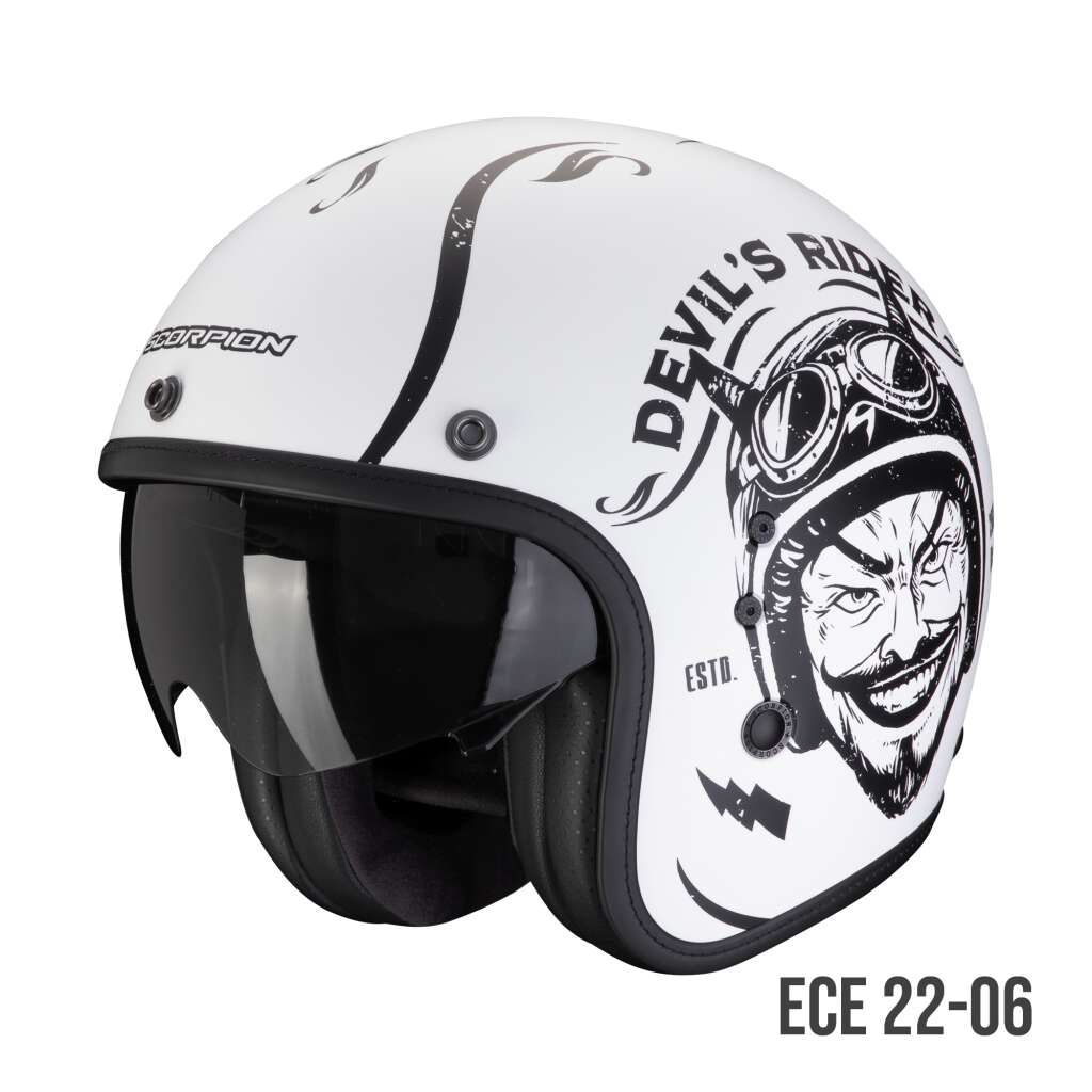 Scorpion Belfast Evo ROMEO weiss-mattschwarz | Profil Hamburg