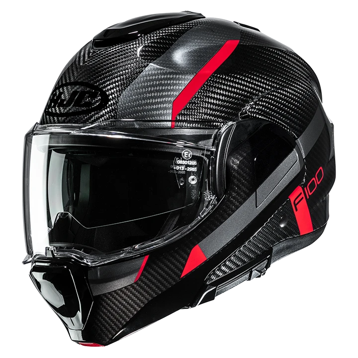 HJC F100 Carbon Askan MC1 Rot/Silber