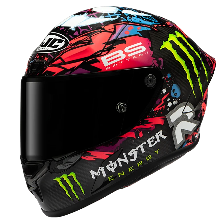 HJC RPHA 1 V2 Carbon FUNKY DIABLO MC8 Carbon/Pink/Monster – Bild 5
