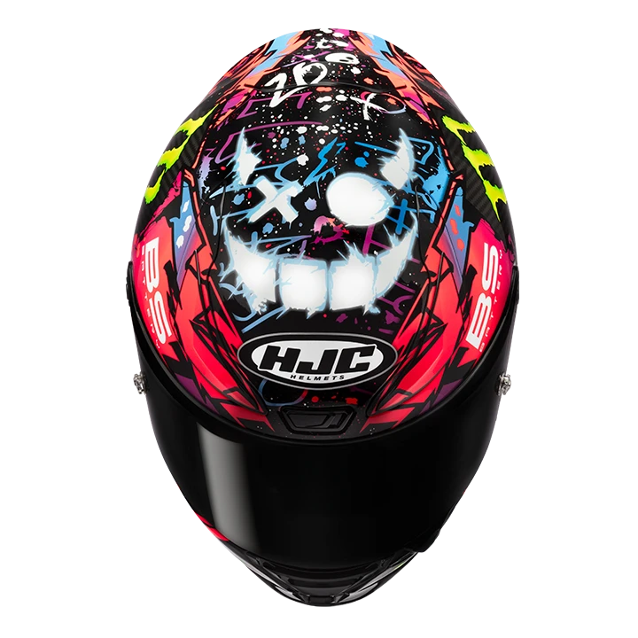 HJC RPHA 1 V2 Carbon FUNKY DIABLO MC8 Carbon/Pink/Monster – Bild 3
