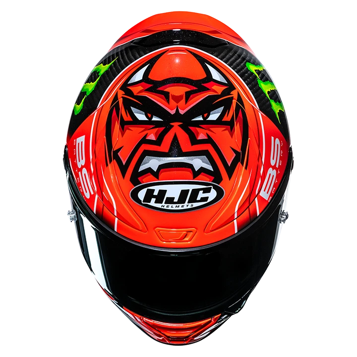 HJC RPHA 1 V2 Carbon QUARTARARO REPLICA MC1 Carbon/Rot/Grün – Bild 4