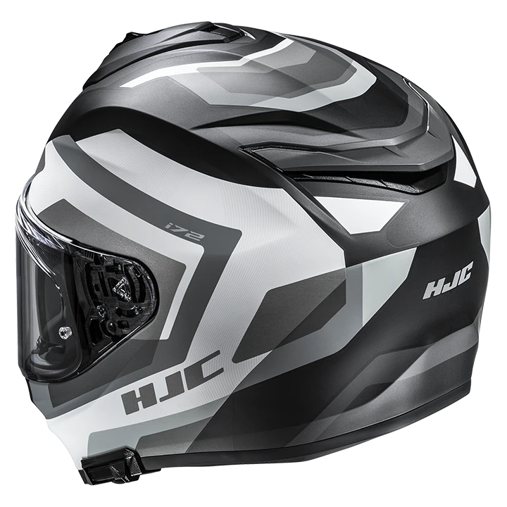 HJC i72 Shard MC5SF Schwarz/Weiß/Grau – Bild 2