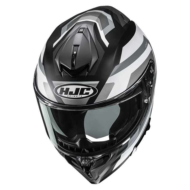 HJC i72 Shard MC5SF Schwarz/Weiß/Grau – Bild 3