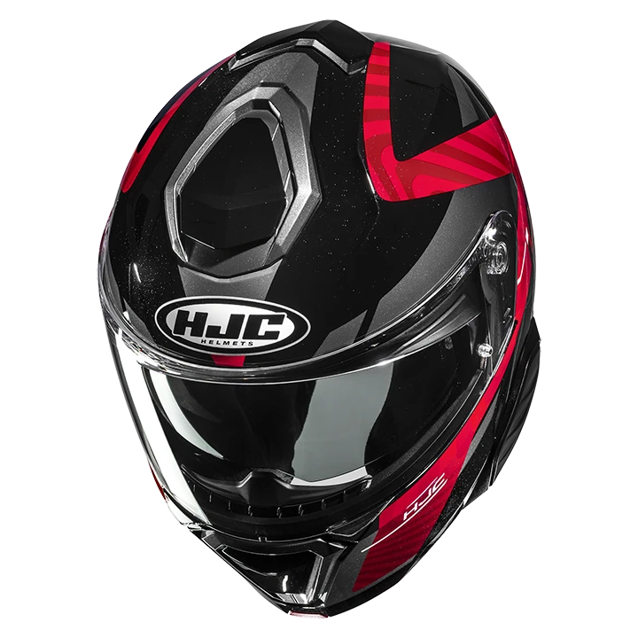 HJC i91 Gaia MC1 Schwarz/Silber/Rot – Bild 2